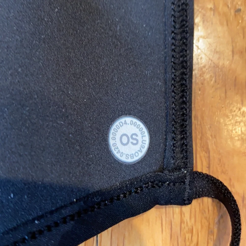 Lululemon Black Camo Face Mask Double Strap Unisex